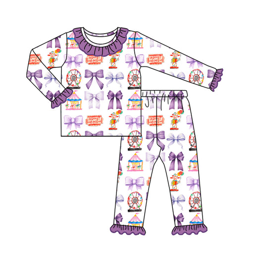 Fashion Baby Girls Pajamas Halloween Kids Sleepwear Sets Preorder Moq 5