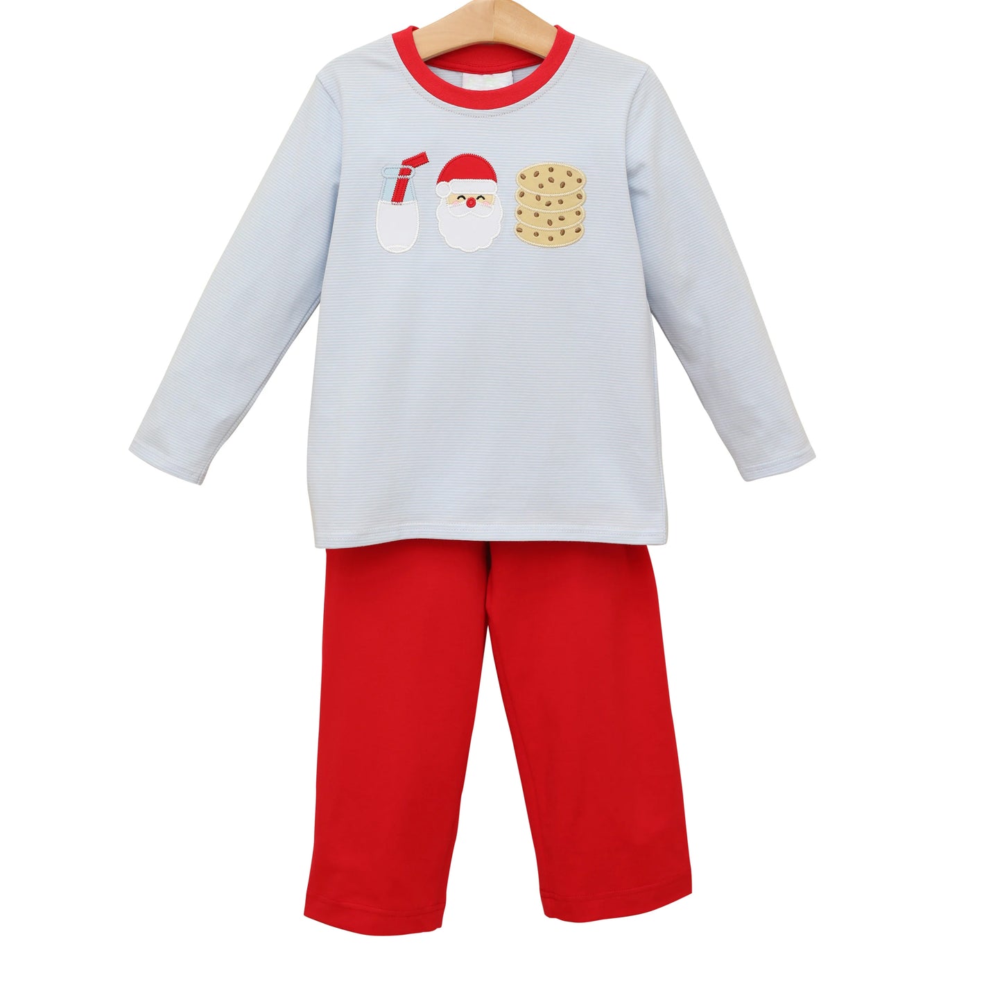 Baby Boys Clothes Christmas Santa Cookie Shirt Pants Sets Preorder BLP0678