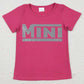 Mommy and Me Clothes Shirts Pink Vinyl Short Sleeve Tee Shirts Tops GT0574