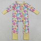 Baby Girls Rompers Colorful Hearts Stars Valentine Zip Rompers LR2778 11.6
