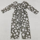Baby Girls Jumpsuits Small Flowers Plaid Pockets Pants Jumpsuits LR2828 12.23