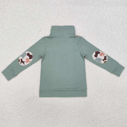 Baby Boys Clothes Tops Camo Dog Ducks Long Sleeve Zip Pullovers Tops BT0796