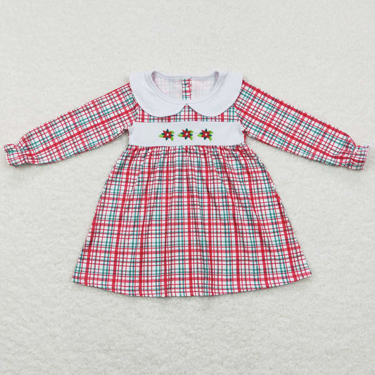 Boutique Baby Girls Dress Christmas Smock Long Sleeve Dresses GLD0470