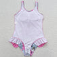 Baby Girls Swimsuits Summer Ruffle Swimsuits S0349