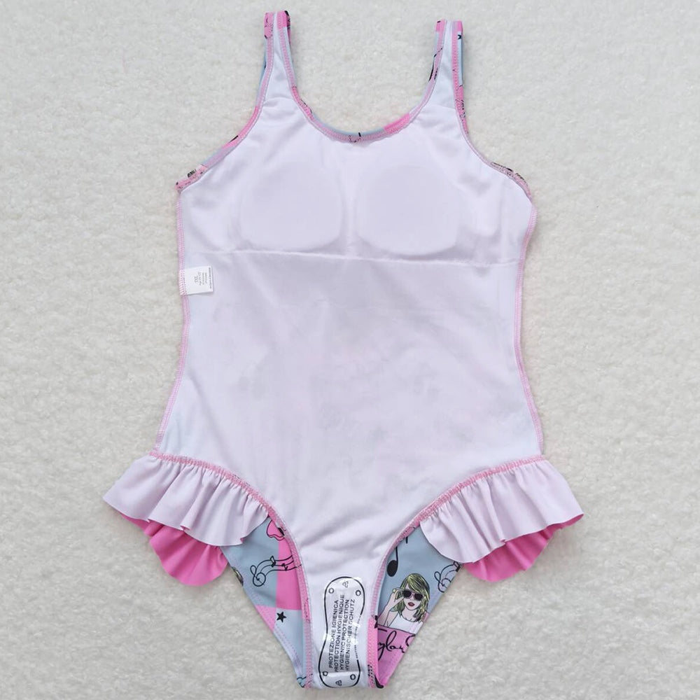 Baby Girls Swimsuits Summer Ruffle Swimsuits S0349