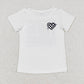 Baby Girls Clothes Black Short Sleeve Tee Shirts Tops GT0527