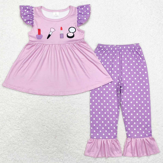 Baby Girls Clothes Lipstick Tunic Tops Pants Sets GSPO1682