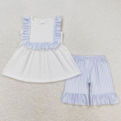 Baby Boys Clothes White Stripes Sibling Girls Clothes Sets BSSO0764