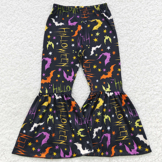 Hot Sale Girls Bell Bottom Pants Halloween Boutique Pants P0174