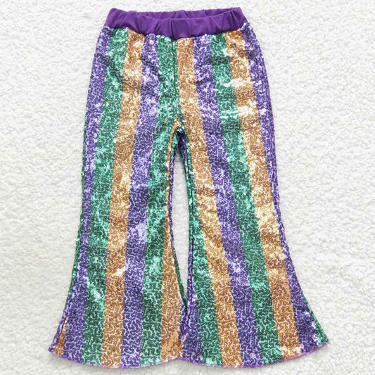 Hot Sale Girls Pants Sequins Bell Pants P0277