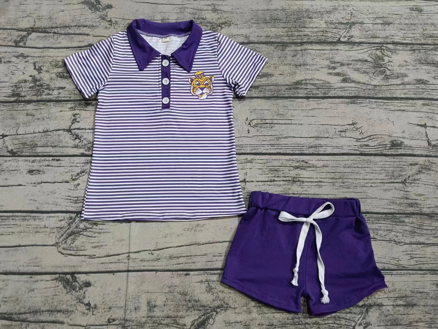 Baby Boys Clothes Purple Short Sleeve Tops Shorts Sets preorder MOQ 5