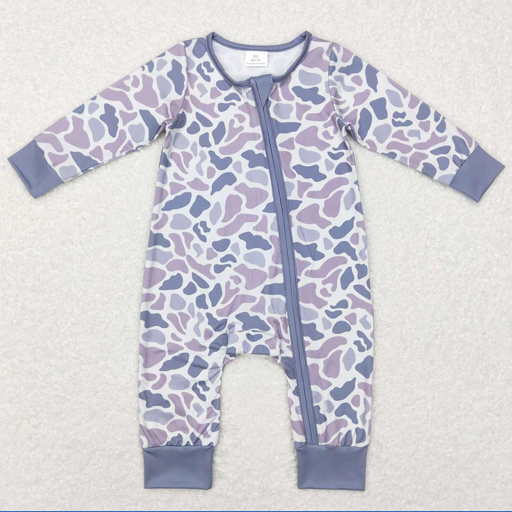 Baby Infant Boys Rompers Camo Zip Sleepers Rompers LR0819