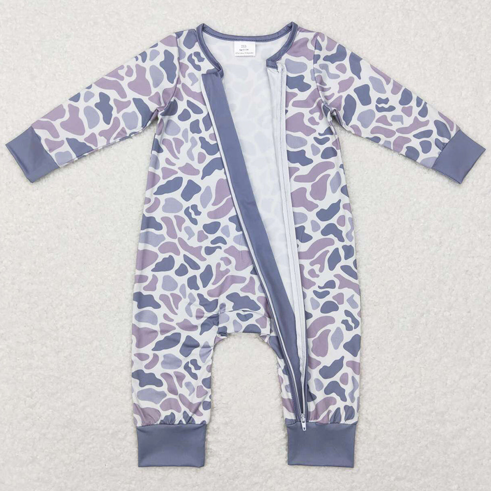 Baby Infant Boys Rompers Camo Zip Sleepers Rompers LR0819