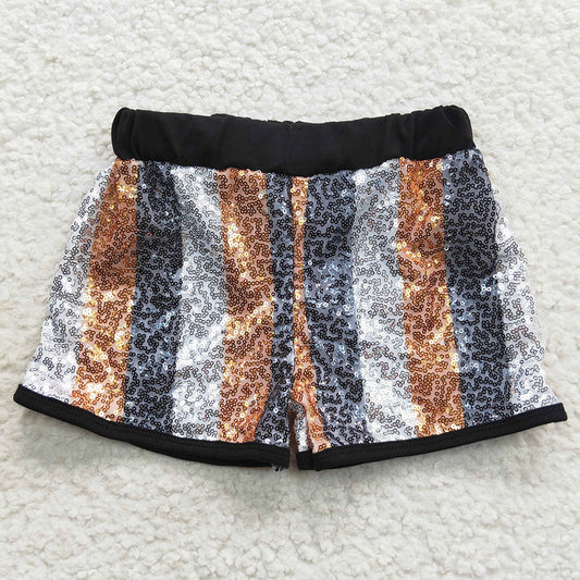 Fashion Baby Girls Sequins Shorts Purple White Gold Shorts SS0117