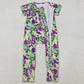 Baby Boys Rompers Mardi Gras Camo Short Sleeve Zipper Footie Rompers SR3211 10.20