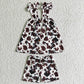 Fashion Kids Clothes Girls Summer Outfits Cow Baby Girls Clothes Set GSSO0037