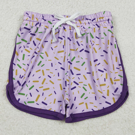 Baby Girls Shorts Mardi Gras Sprinkles Team Shorts Bottom SS0656 11.1