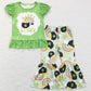 Baby Girls Clothes Happy Lucky Shirts Tops St Patrick Day Bell Pants Sets GSPO1046