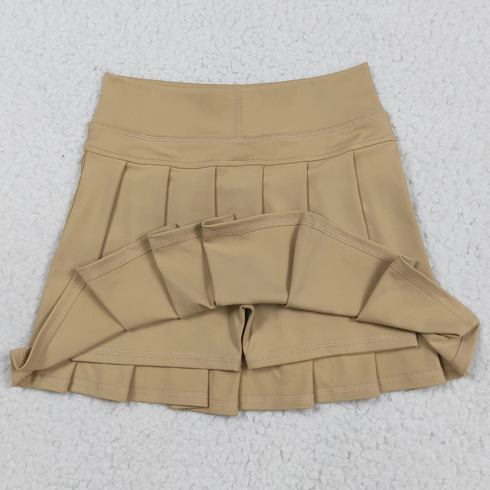 Baby Girls Skirts Khaki Yoga Skorts Pleated Skirts Bottom GLK0123 8.5