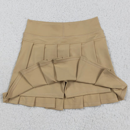 Baby Girls Skirts Khaki Yoga Skorts Pleated Skirts Bottom GLK0123 8.5