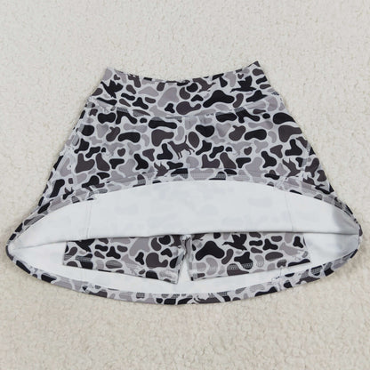 Baby Girls Skirts Western Gray Ducks Camo Yoga Skorts Bottoms GLK0127 8.5