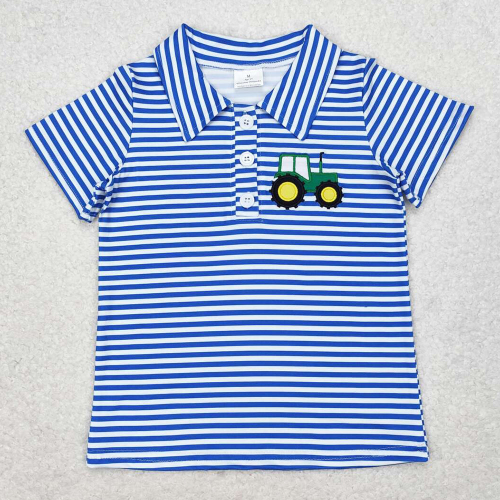 Baby Boys Clothes Tops Rodeo Buttons Short Sleeve Tee Shirts Tops BT0661