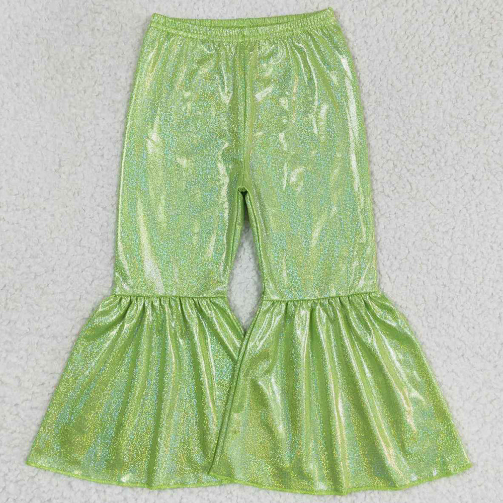 Boutique Baby Girls Pants Holographic Spandex Bell Pants P0189