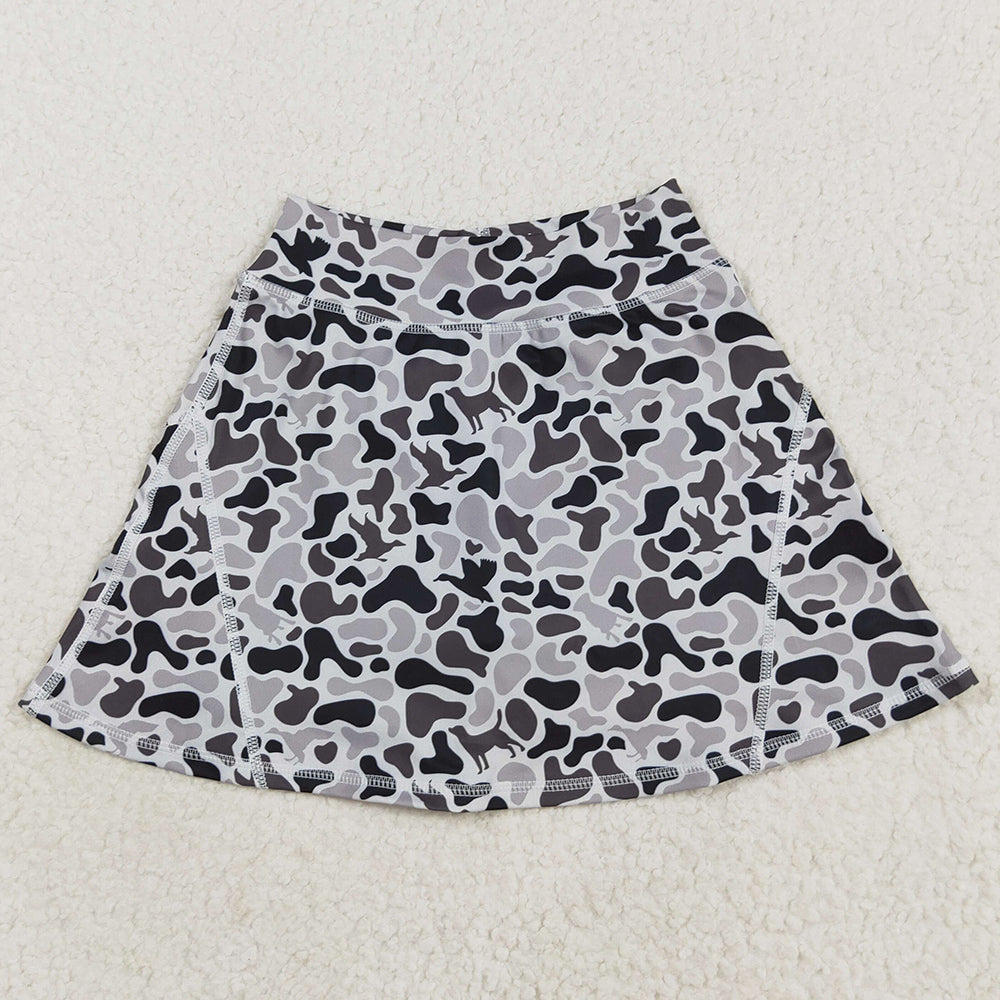Baby Girls Skirts Western Gray Ducks Camo Yoga Skorts Bottoms GLK0127 8.5