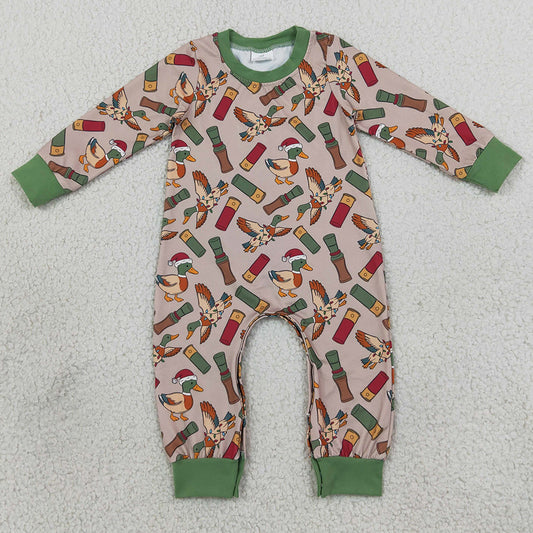 Baby Boys Rompers Hat Ducks Calls Christmas Hunting Pant Rompers LR3209