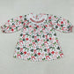 Baby Girls Smocked Embroidery Merry Christmas Colorful Bows Knee Length Dresses GLD1094 7.19