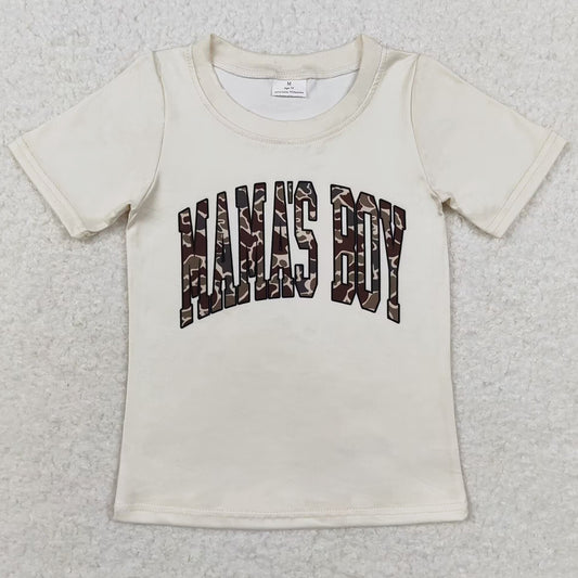 Baby Boys T-shirts Mama's Boy Camo Tee Shirts Tops BT0792