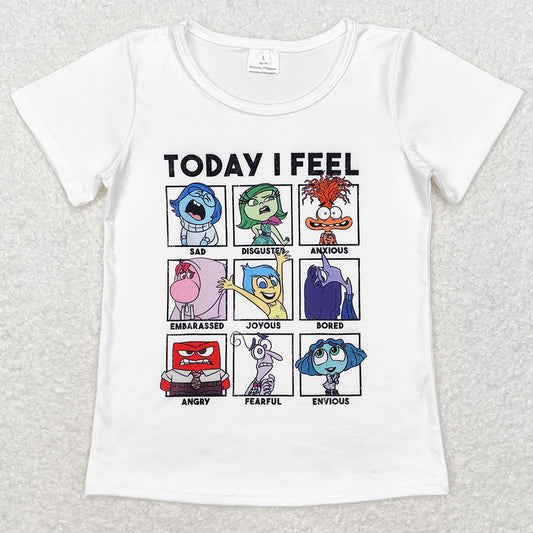 Baby Girls T-shirts Cartoon Short Sleeve Tee Shirts Tops GT0674