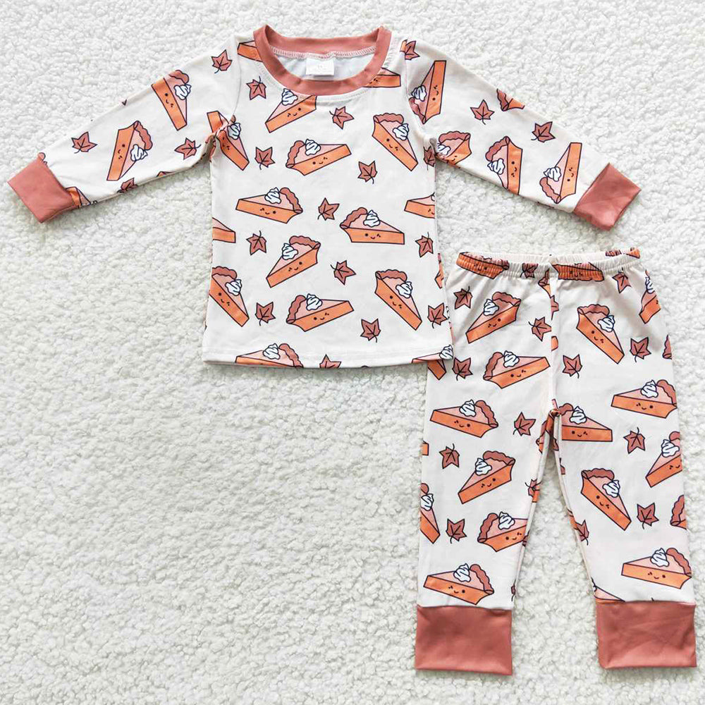 Fall Boutique Kids Boys Pajamas Long Sleeve Sleepwear BLP0188