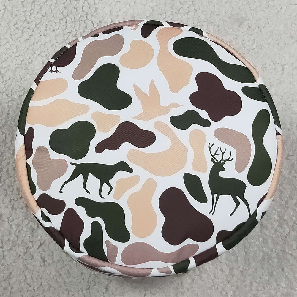Baby Kids Bags Embroidery Rabbits Khaki Brown Camo Easter Bucket Baskets Bags BA0466