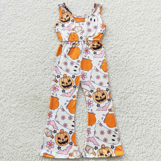 Halloween Baby Girls Jumpsuit Pumpkin Print Rompers SR0410