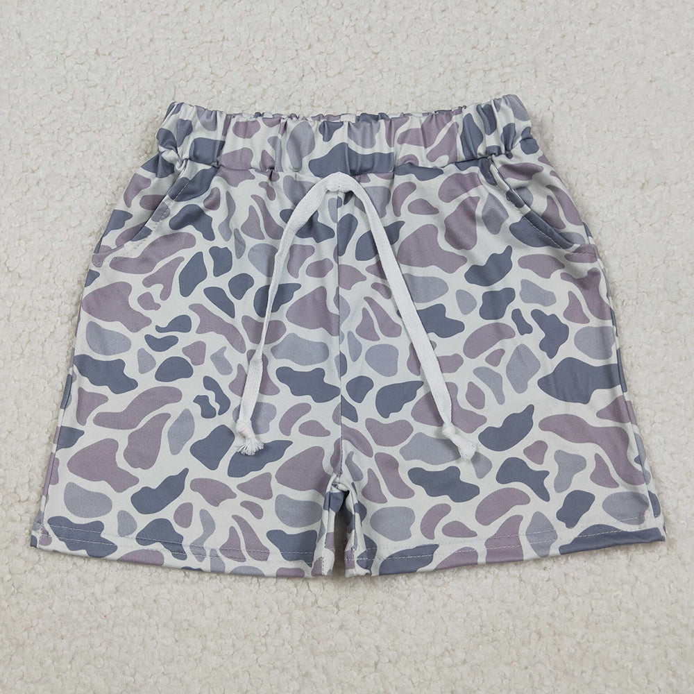 Baby Boys Clothes Grey Camo Print Hunting Summer Shorts SS0140-2 11.1