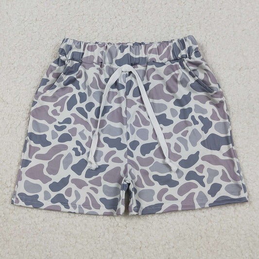 Baby Boys Clothes Grey Camo Print Hunting Summer Shorts SS0140-2 11.1
