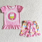 Toddler Girls Clothes Set Baby Girls Summer Clothes Short Sleeve Shorts Outfits C10-26