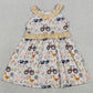 Baby Girls Dress Sleeveless Cows Trucks Farm Knee Length Dresses GSD3476