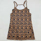 Adult Women Dress Strap Brown Camo Pockets Yoga Active Shorts Dresses GSD2735 8.9