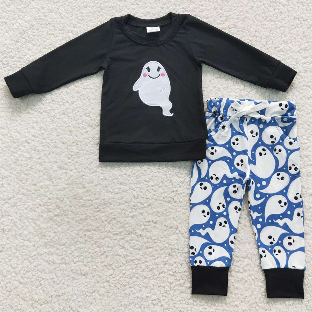 Halloween Boys Clothing Embroidery Boutique Sibling Outfits GLP0608 BLP0246