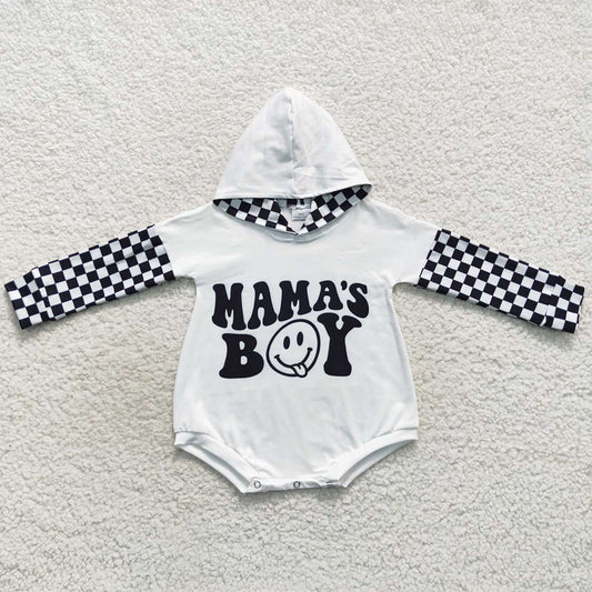 Halloween Baby Boys Hoodies Romper Mama`s Boy Jumpsuit LR0540