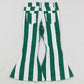 Baby Girls Jeans Pants Green White Stripes Bell Denim Pants P0330