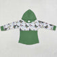 Baby Boys Clothes Tops Duck Green Hooded Long Sleeve Tops BT0357