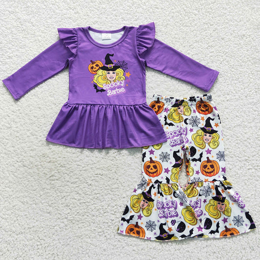 Halloween Fashion Baby Girl Clothes Long Sleeve Outfits GLP0659