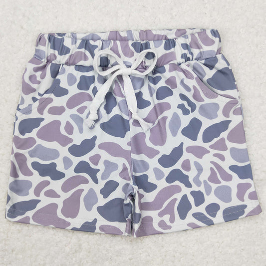 Baby Boys Clothes Grey Camo Print Hunting Summer Shorts SS0140