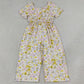 Baby Girls Jumpsuits Short Sleeve Colorful Flowers Jumpsuits SR4196