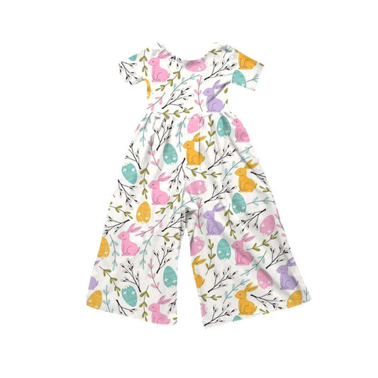 Preorder(moq 5) Baby Girls Rabbits Eggs Easter Pant Jumpsuits 10.15