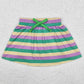 Baby Girls Skirt Mardi Gras Stripes Shorts Skirts GLK0037