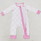 Baby Girls Bamboo Pajamas Pink Bows Sibling Rompers Bamboo Pajamas Blankets GSPO1517